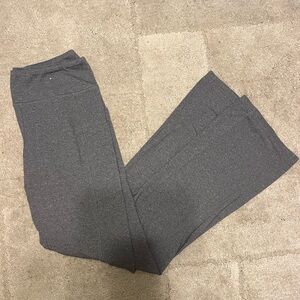 Gray flare yoga pants